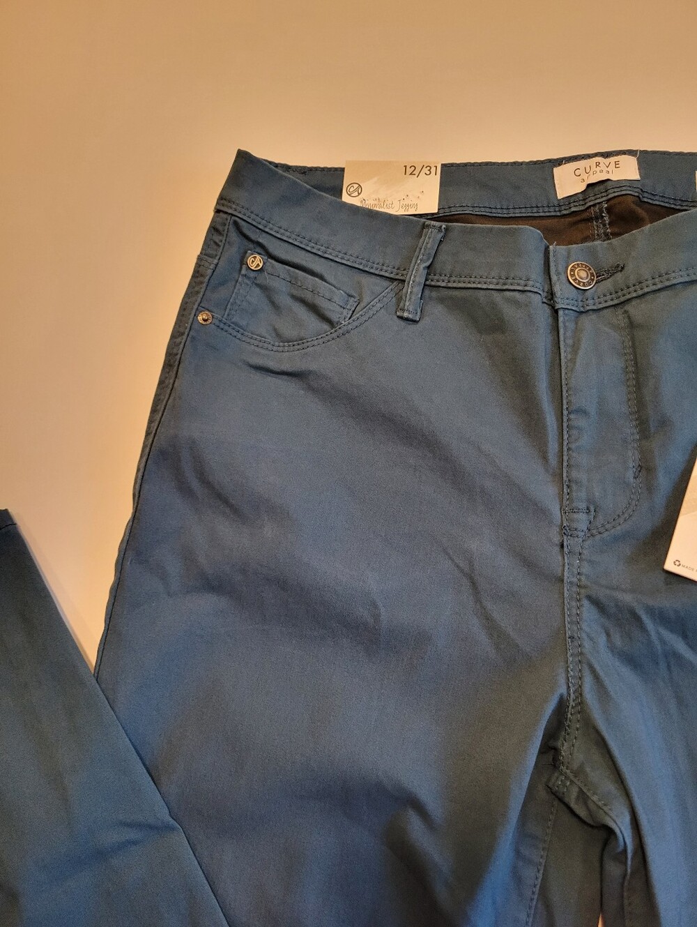 🍁Curve Appeal Minimalist Jegging Blue 12/31 NWT Tummy Tucking Technology - Picture 5 of 11